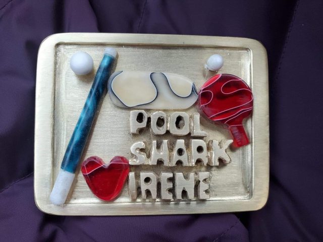 Belt buckle pool stick ball, table tennis paddle ball, waves swimming