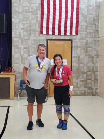Johnny and Irene - Gold for Doubles and Singles Table Tennis