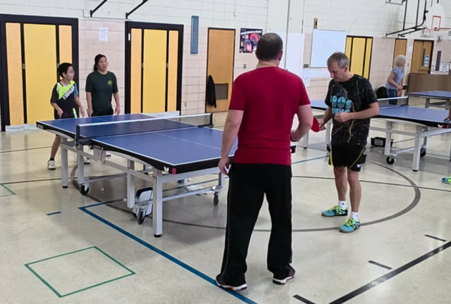 Sunny, Irene, Johnny and Duane doubles match at West Allis